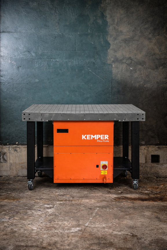 KEMPER FilterTable GWT hitsauspöytä ja suodatinyksikkö